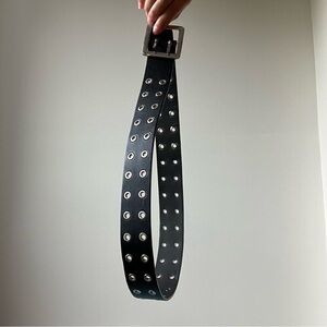 Black Grommet Belt